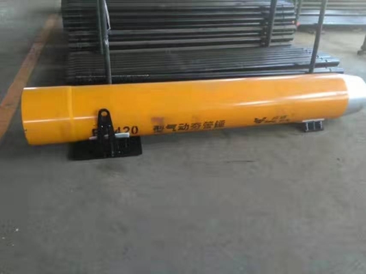 BH420 πνευματική δύναμη 800T 2.8m αντίκτυπου σφυριών βύθισης σωλήνων πολύ κίτρινη